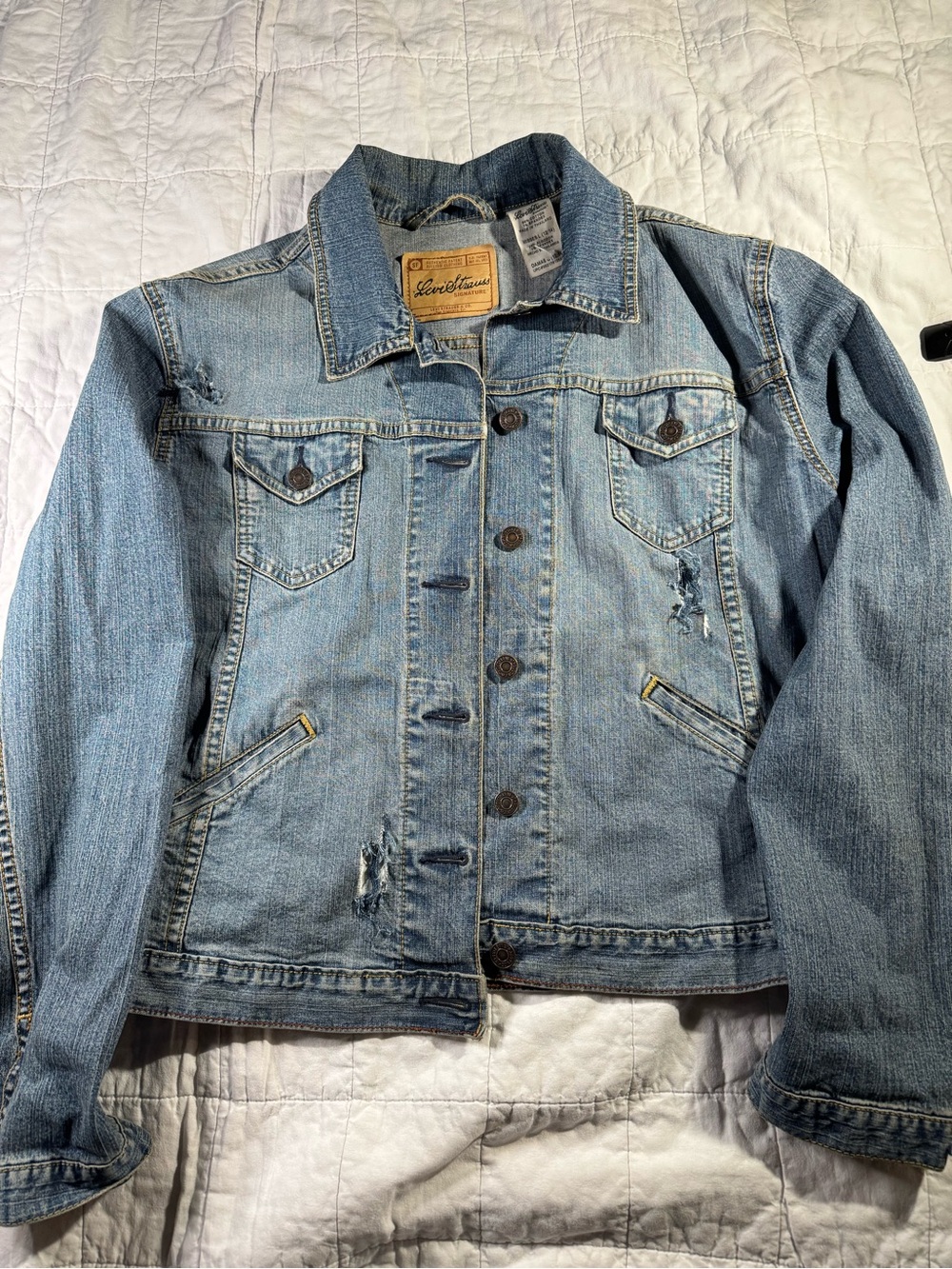 1982 Levi's Light Blue Distressed Denim Jacket